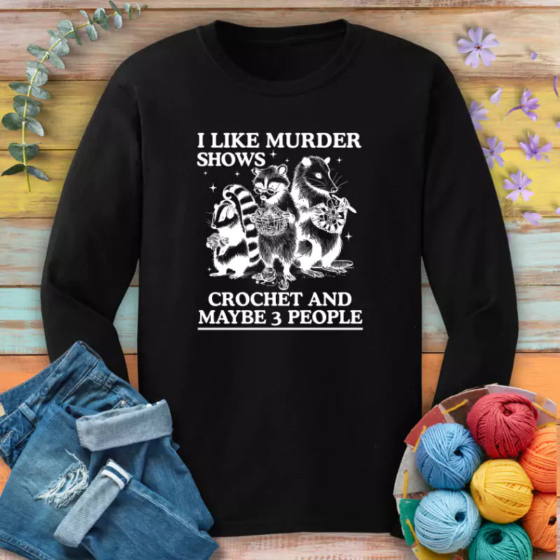 weird hobbies long sleeve black