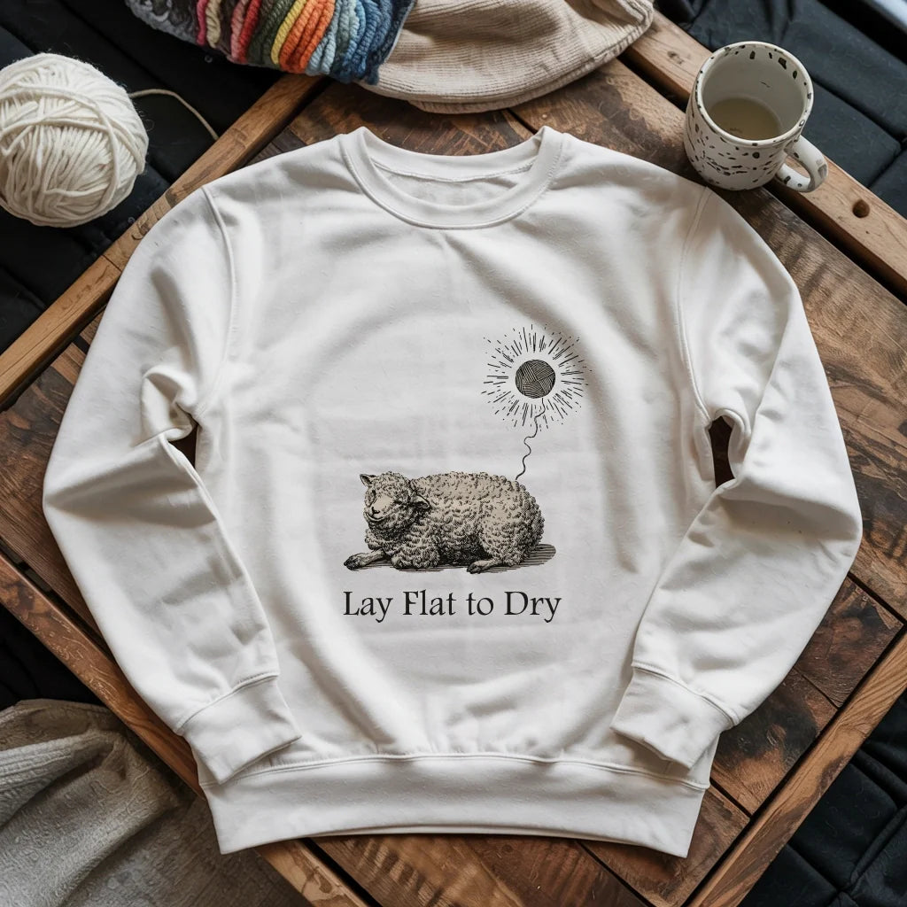 white LayFlatSweatshirt