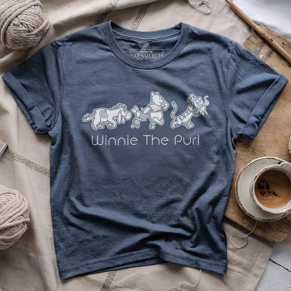 winnie the purl t shirt heather navy