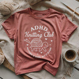 ADHDKnittingClubT shirt heathermauve