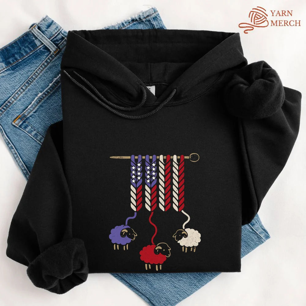 AmericaWoolHoodie black