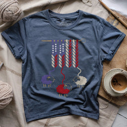 AmericaWoolT shirt heathernavy