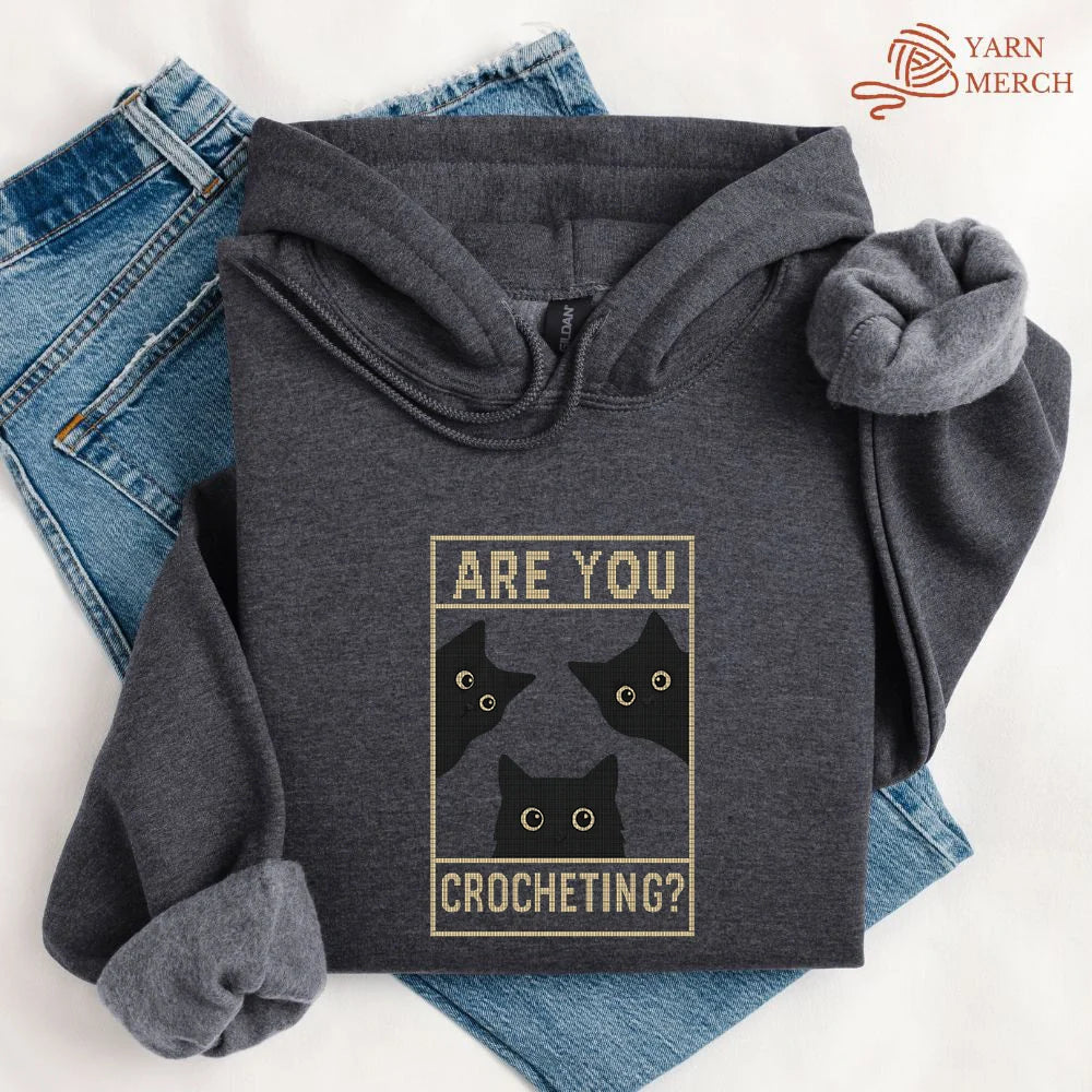 AreUCrochetingHoodie darkheather