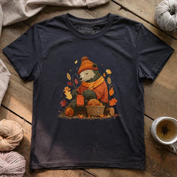 BearKnittingT shirt darkgreyheather