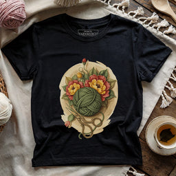 BotanicalStitchT shirt black