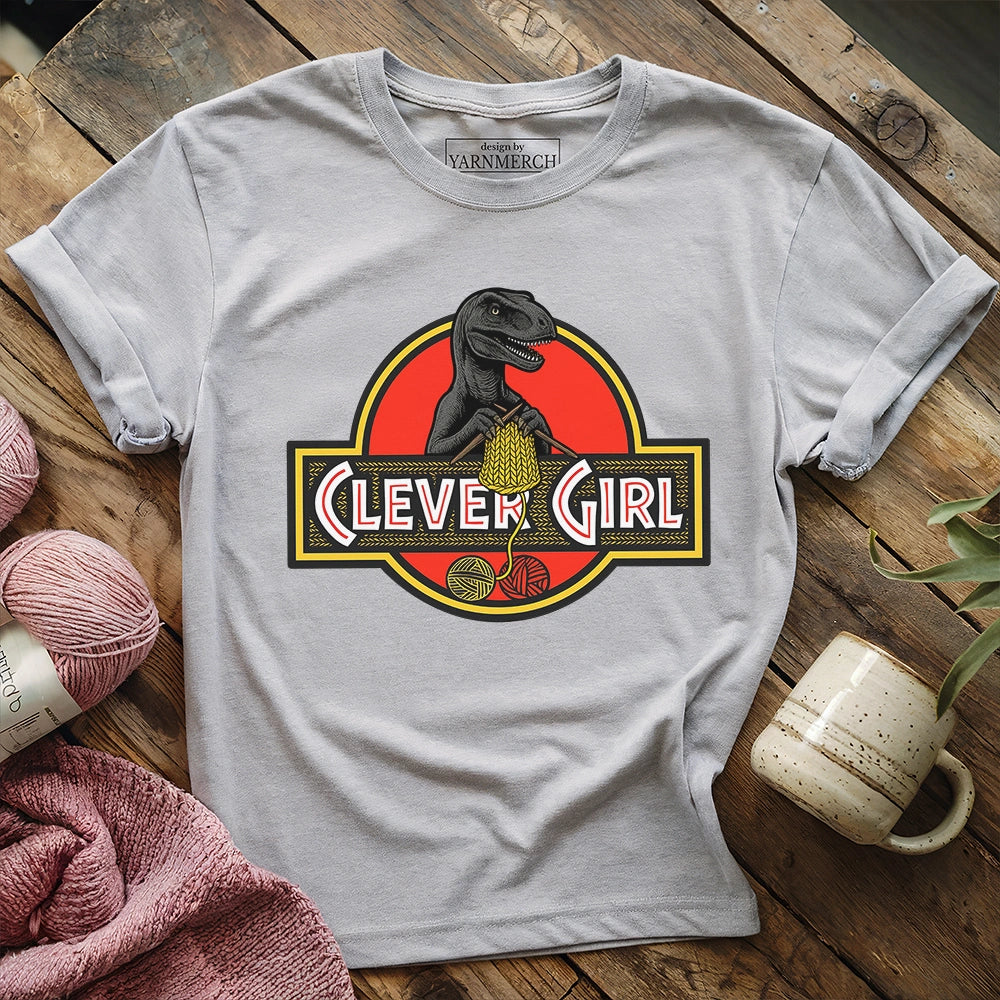 Clever_Girl_T shirt_ _athletic_heather
