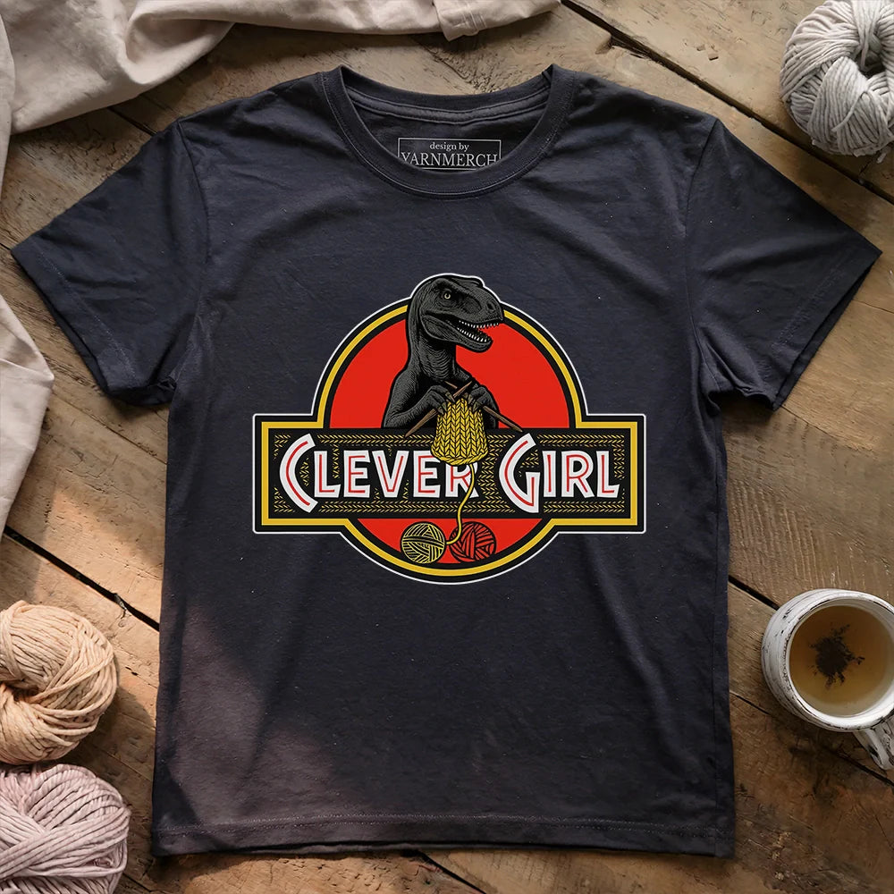Clever_Girl_T shirt_ _dark_grey_heather