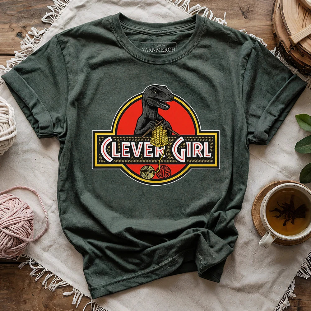 Clever_Girl_T shirt_ _forest