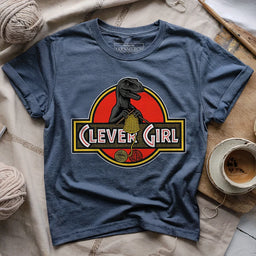 Clever_Girl_T shirt_ _heather_navy