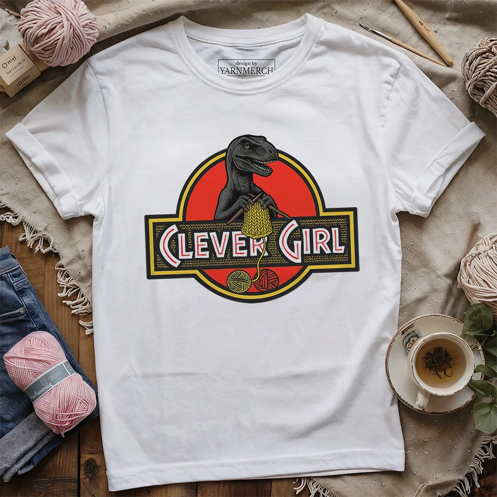 Clever_Girl_T shirt_ _white