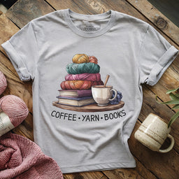 CoffeeYarnBooksT shirt athleticheather
