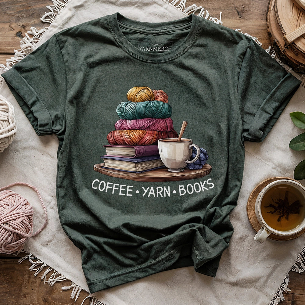CoffeeYarnBooksT shirt forest