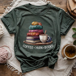 CoffeeYarnBooksT shirt forest