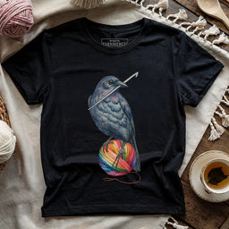 CrochetCrowT shirt black