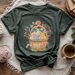 FloralYarnBasketT shirt forest