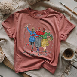 GirlsGoneKnittingT shirt heathermauve