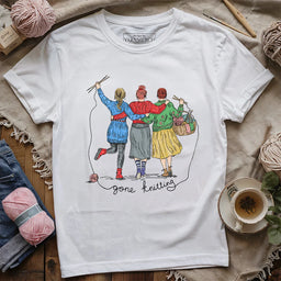 GirlsGoneKnittingT shirt white