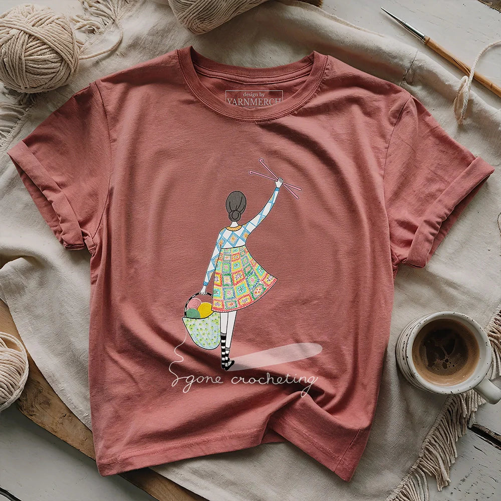 GoneCrochetingT shirt heathermauve