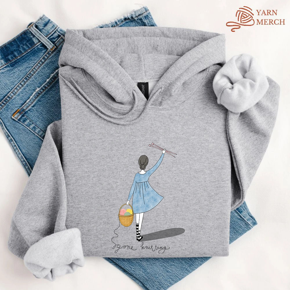GoneKnittingHoodie sportgrey