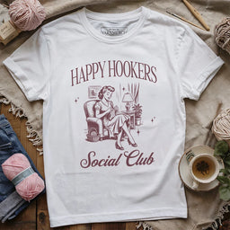 HappyHookerClubT shirt white