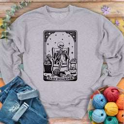 Hoardertarotcardsweatshirtsportgrey