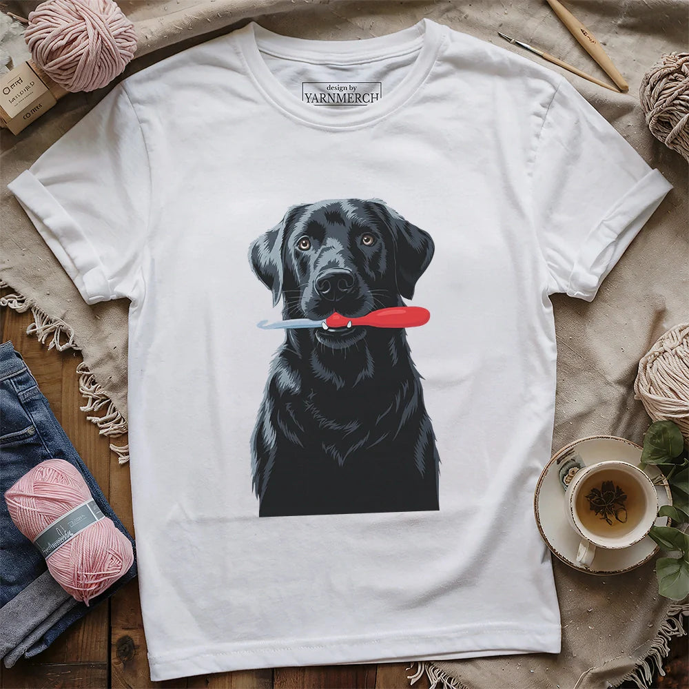 HookedPupT shirt white