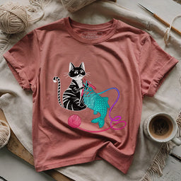 KnitfishT shirt heathermauve