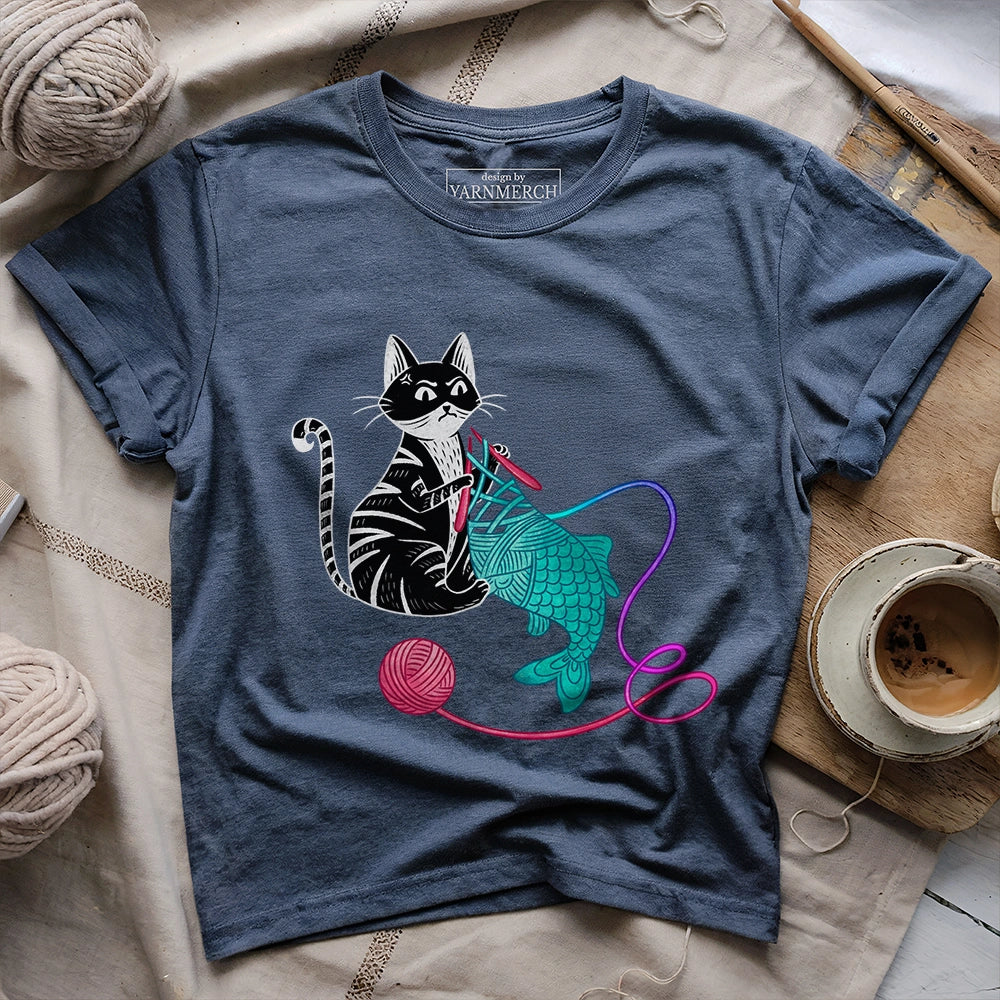 KnitfishT shirt heathernavy