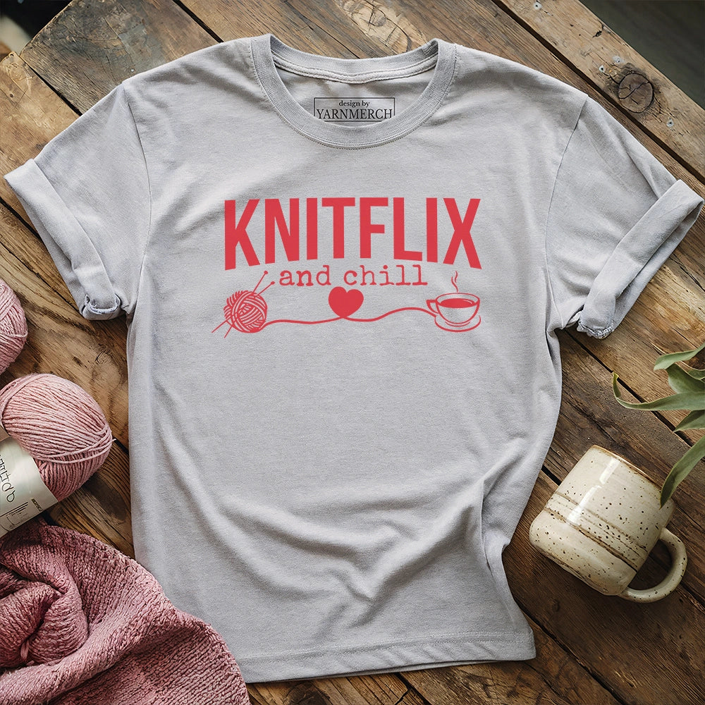 KnitflixAndChillT shirt athleticheather