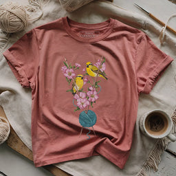 KnittingWarblersT shirt heathermauve
