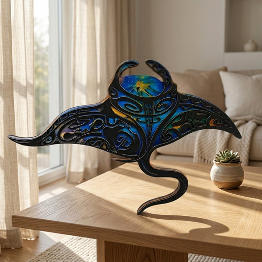 Manta_ray_ornament_on_table
