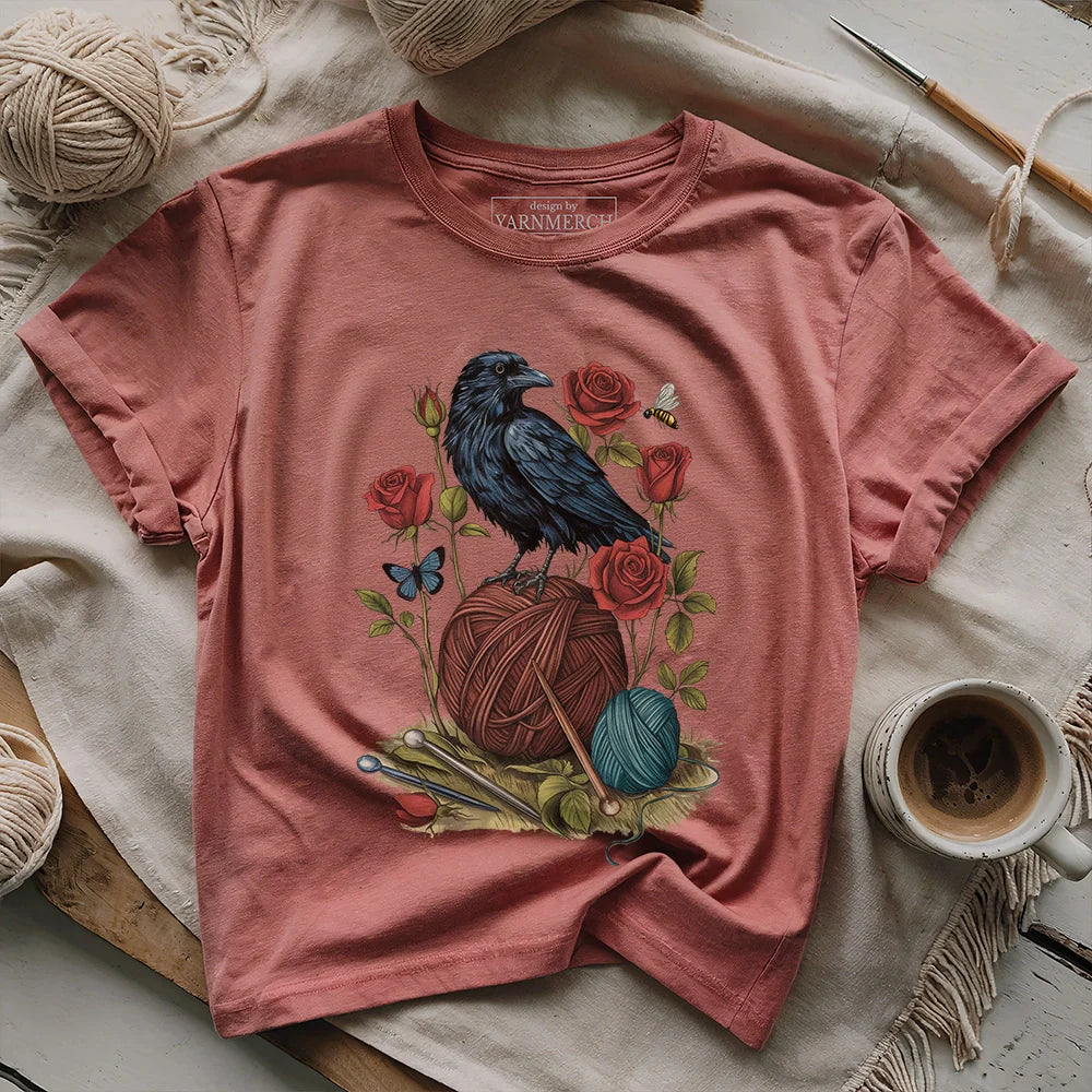 Raven_RoseThreadsT shirt heathermauve