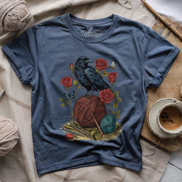 Raven_RoseThreadsT shirt heathernavy