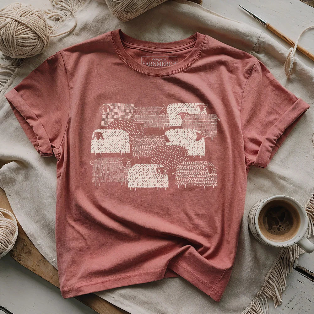 SheepHappensT shirt heathermauve