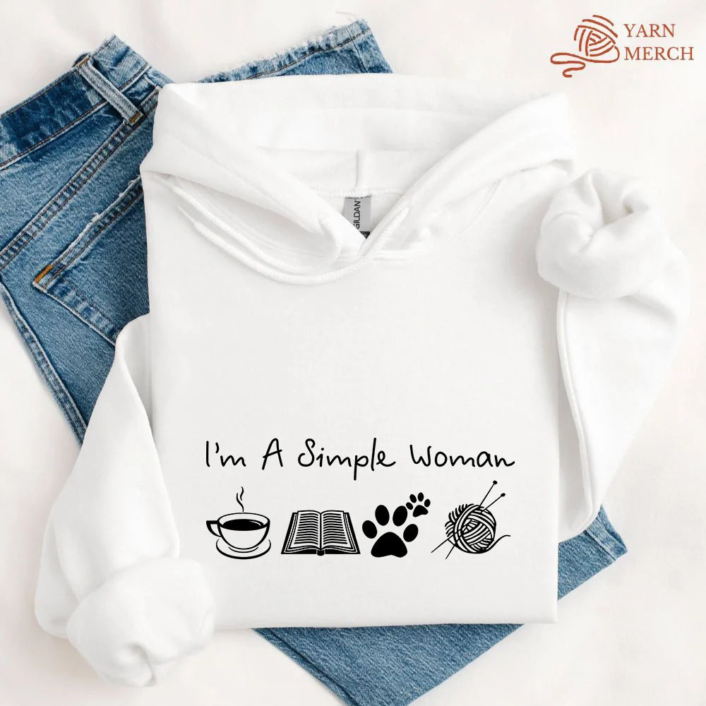 SimpleWomanHoodie white