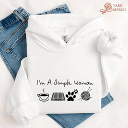 SimpleWomanHoodie white