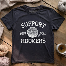 SupportLocalHookersT shirt DarkGreyHeather