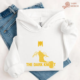 TheDarkKnitHoodie white