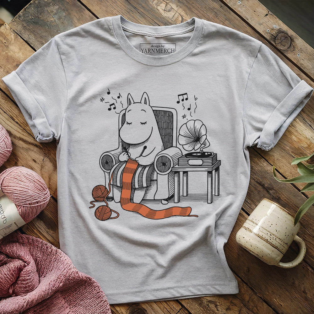 TheGentleHippoKnitterT shirt athleticheather
