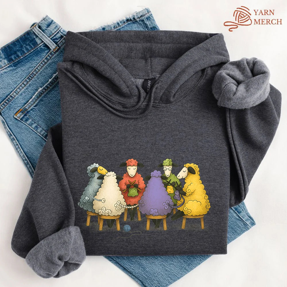 TheYarnCircleHoodie darkheather
