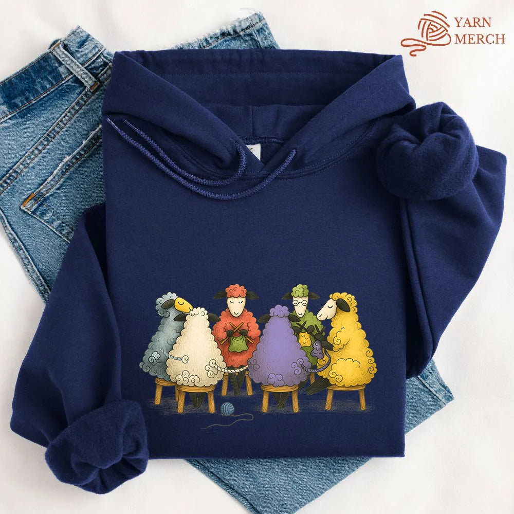 TheYarnCircleHoodie navy