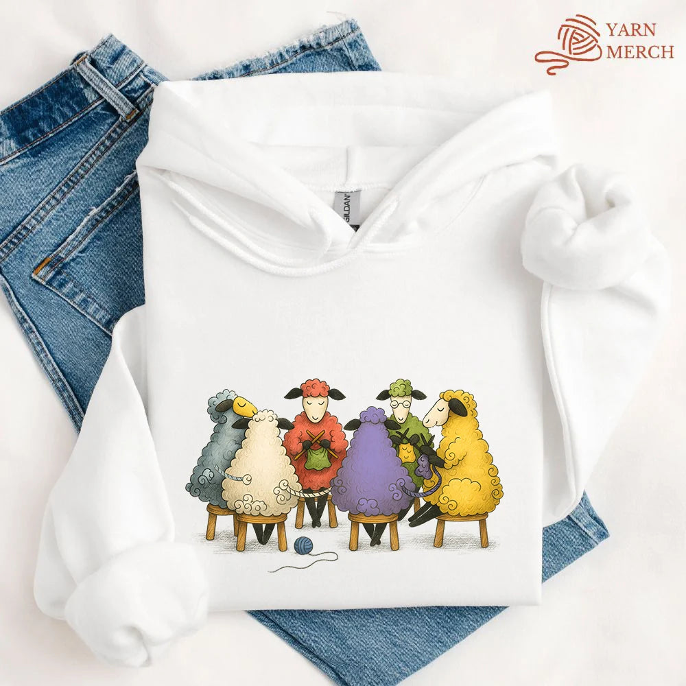 TheYarnCircleHoodie white