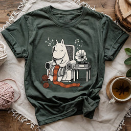 The_Gentle_Hippo_Knitter_T shirt_ _forest