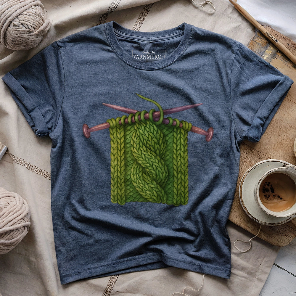 Twist_StitchT shirt heathernavy