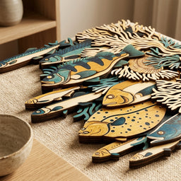Wooden_fish_coral_art_texture