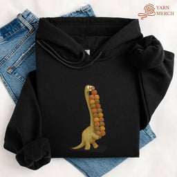 YarnosaurusRexHoodie black
