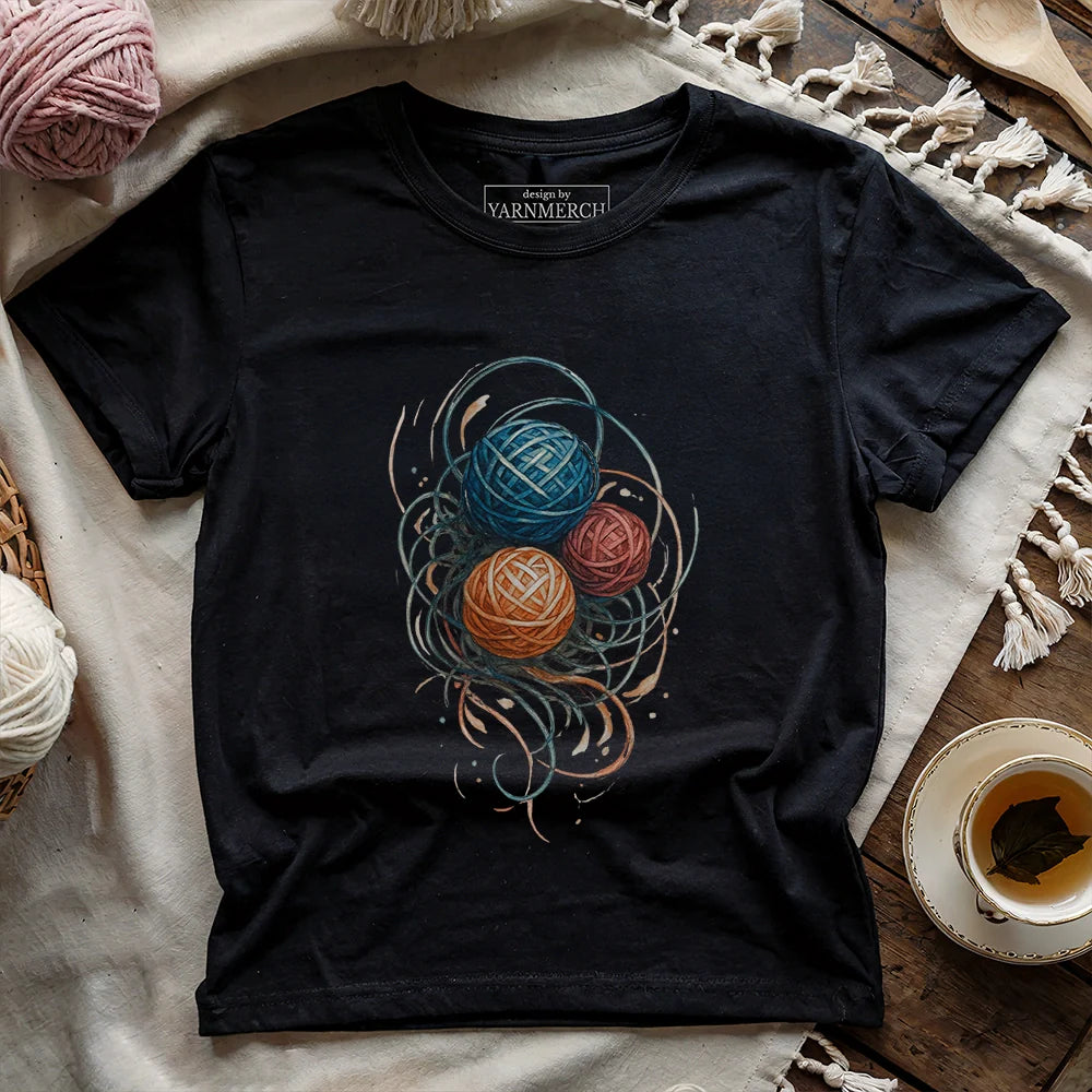 YarnstormT shirt black
