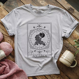 aquarius yarn tarot t shirt athletic heather