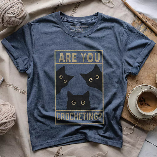 are u crocheting t shirt heather navy