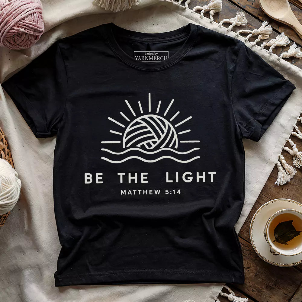 be the light t shirt black